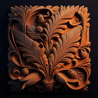 3D модель RELIEFCARVED WOODEN (STL)